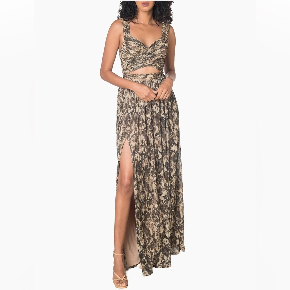 NWOT Dress the Population Black and Cream Gown